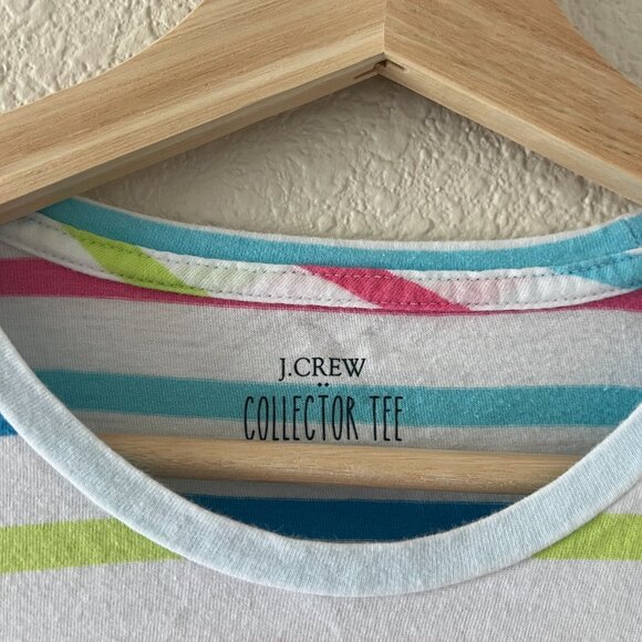 J. Crew Women's The Collector Striped Tee Size XS Style AY581 - Picture 5 of 9